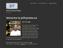 Tablet Screenshot of jeffsplates.ca